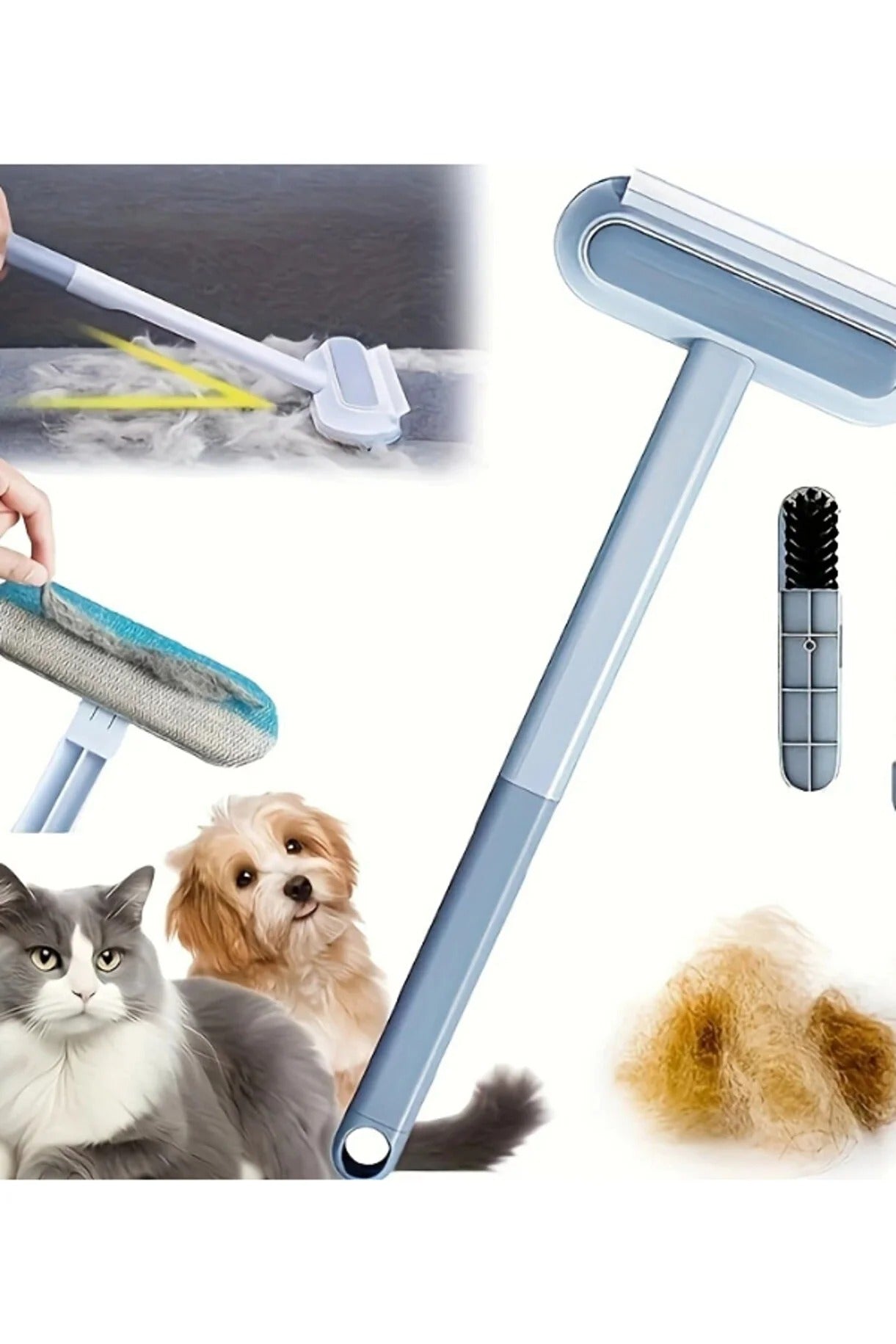 Patiroll Kedi-kopek Tüy Temizleme Sihirli Fırça....4ü1 Arada koza gift